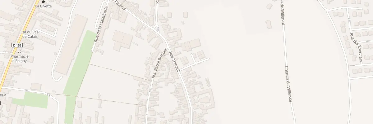 Plan du 485 Rue Thibaut à Carvin