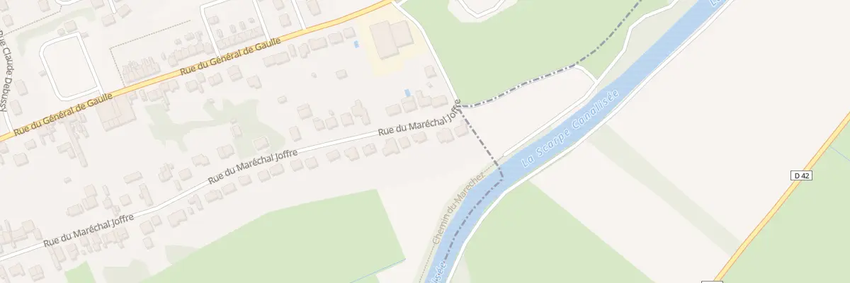 Plan du 105 Rue Joffre à Biache-Saint-Vaast
