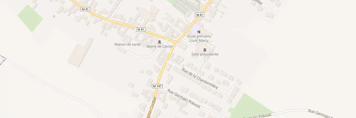 Plan du 1T Rue de la Chardonnière à Carnin