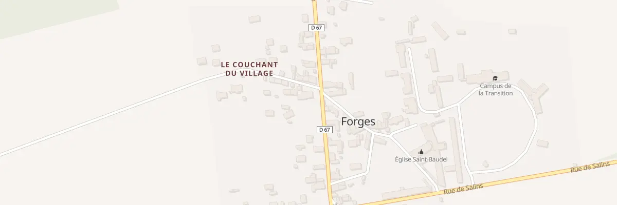 Plan du 14 Rue de Mauperthuis à Forges