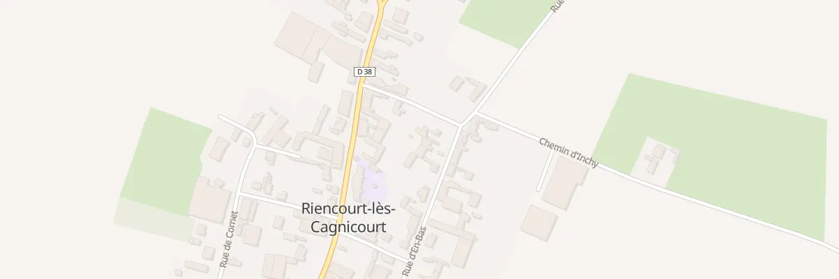 Plan du 8 Rue d’En Bas à Riencourt-lès-Cagnicourt
