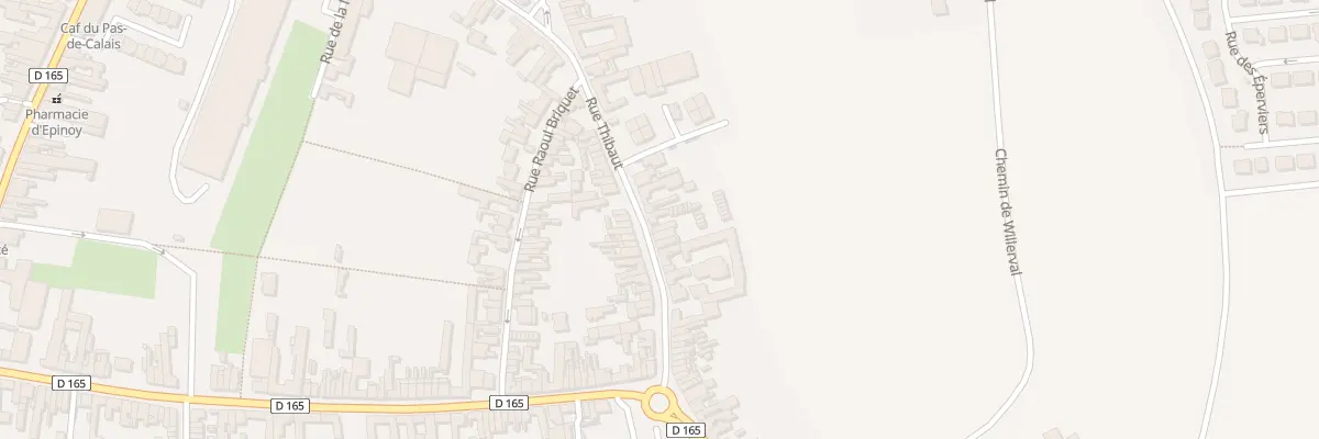 Plan du 97 Rue Thibaut à Carvin