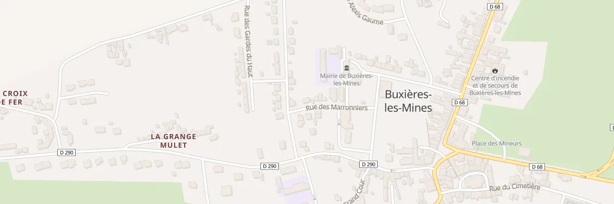 Plan du 6 Rue des Marronniers à Buxières-les-Mines