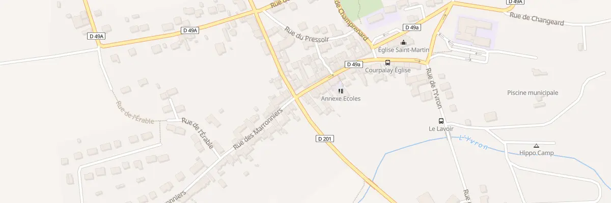 Plan du 1 Rue de l’Yvron à Courpalay