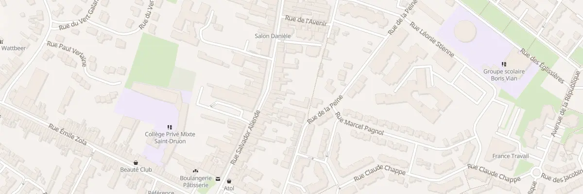 Plan du 40 Rue Salvador Allendé à Carvin