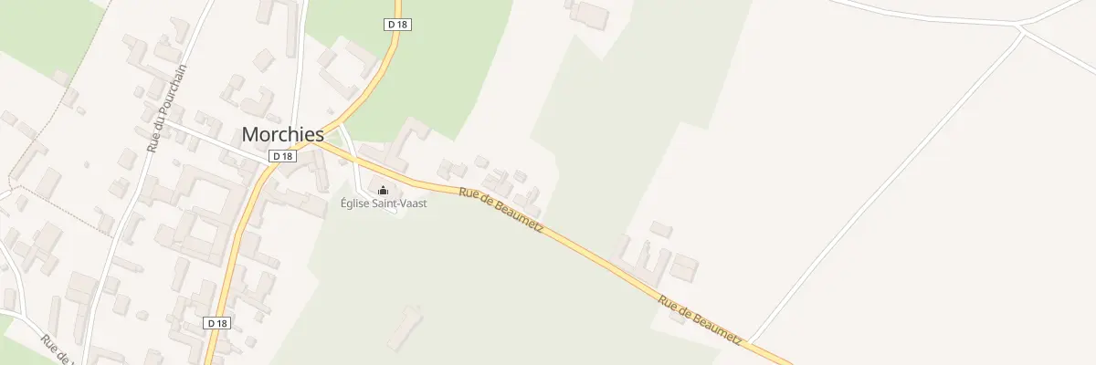 Plan du 16 Rue de Beaumetz à Morchies