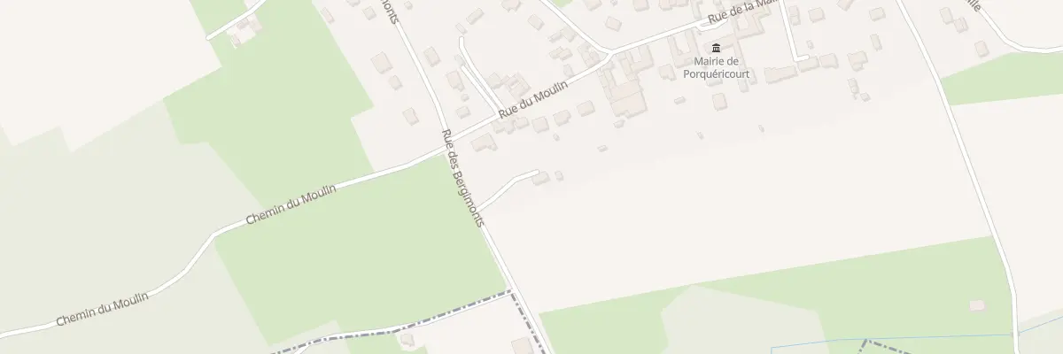 Plan du 295 Rue des Bergimonts à Porquéricourt