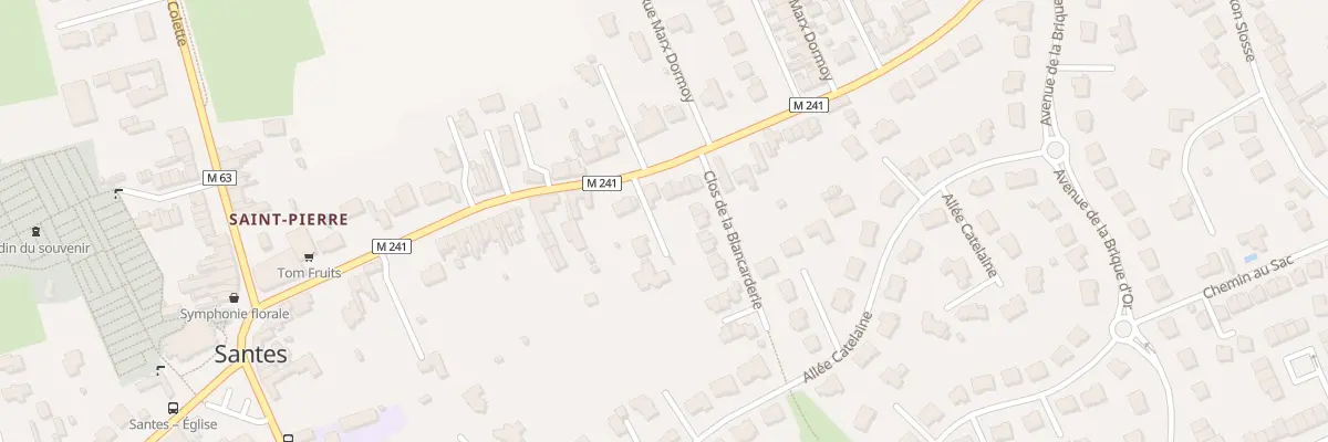 Plan du 80 Rue Marx Dormoy à Santes