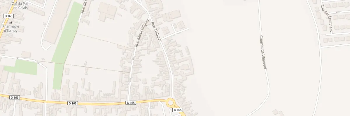 Plan du 101 Rue Thibaut à Carvin