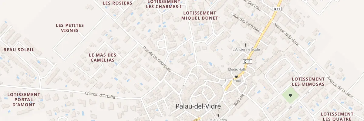Plan du 7 Che de Perpignan à Palau-del-Vidre