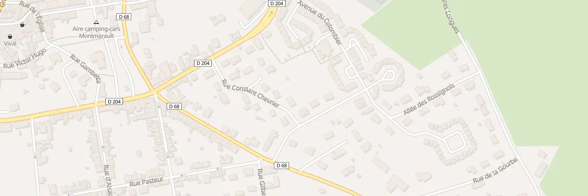 Plan du 13 Rue Constant Chevrier à Montmarault