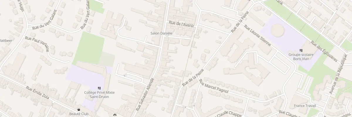 Plan du 46 Rue Salvador Allendé à Carvin