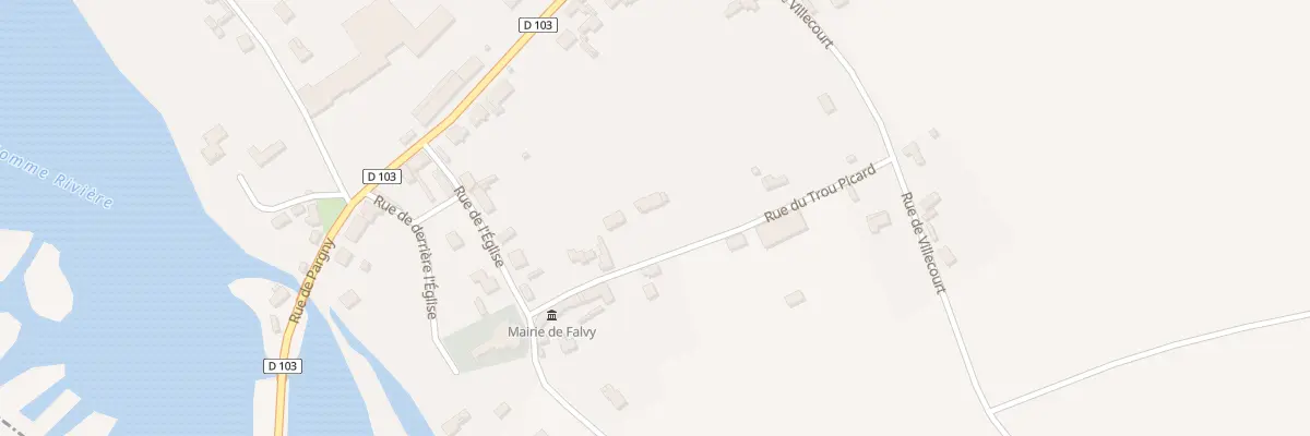 Plan du 9 Rue du Trou Picard à Falvy