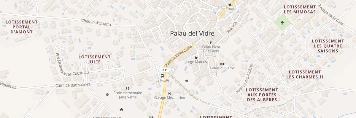 Plan du 93 Av Joliot Curie à Palau-del-Vidre