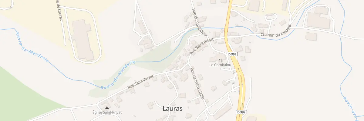 Plan du 5430 Saint Privat à Roquefort-sur-Soulzon