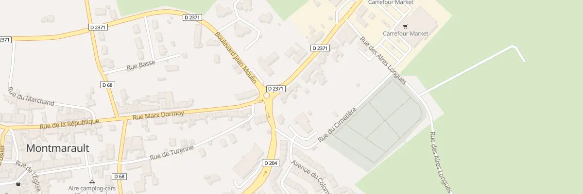 Plan du 4 Rte de Moulins à Montmarault