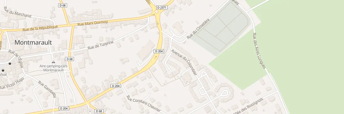Plan du 21 Av du Colombier à Montmarault