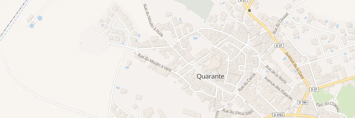Plan du 7 Rue du Moulin à Huile à Quarante