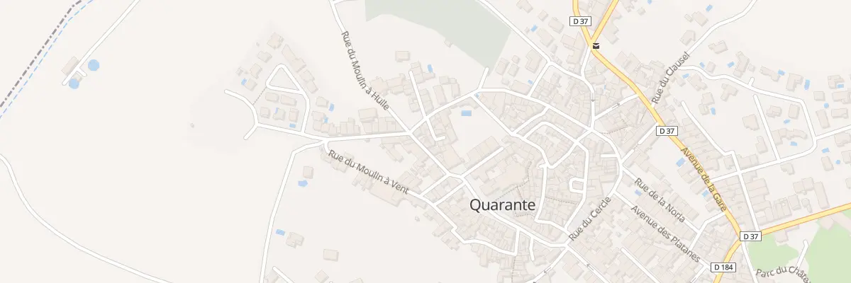 Plan du 10 Rue du Moulin à Huile à Quarante