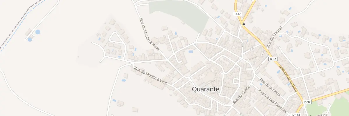 Plan du 7 Rue du Quartier du Mas à Quarante