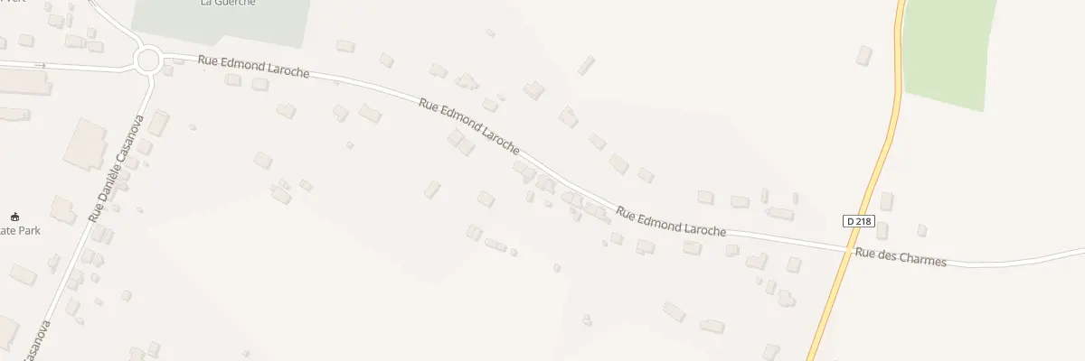 Plan du 25 Rue Edmond Laroche à La Guerche-sur-l’Aubois
