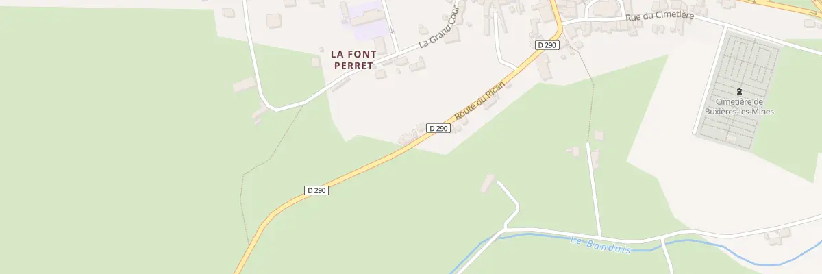 Plan du 5120 Rte du Pican à Buxières-les-Mines