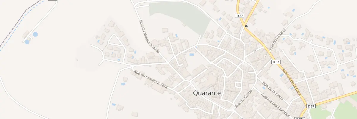 Plan du 8 Rue du Quartier du Mas à Quarante