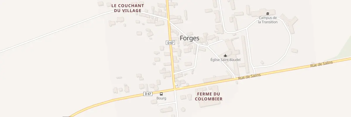 Plan du 8 Rue Grande à Forges