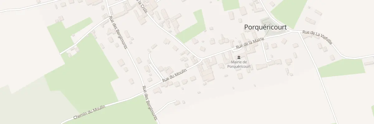 Plan du 129 Rue du Moulin à Porquéricourt