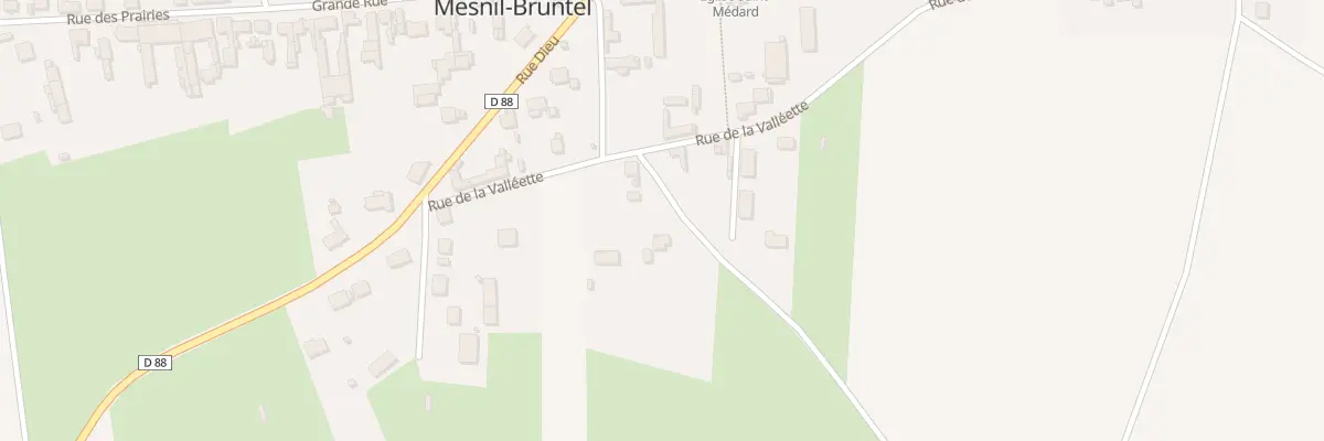 Plan du 2 Rue de la Plaine à Mesnil-Bruntel