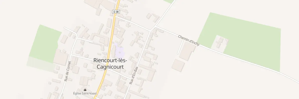 Plan du 7 Rue d’En Bas à Riencourt-lès-Cagnicourt