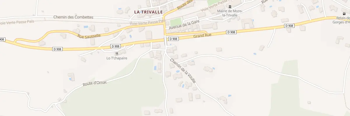 Plan du 5368 La Trivalle à Mons