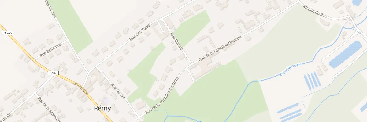 Plan du 13 Rue de la Fontaine Grulotte à Rémy
