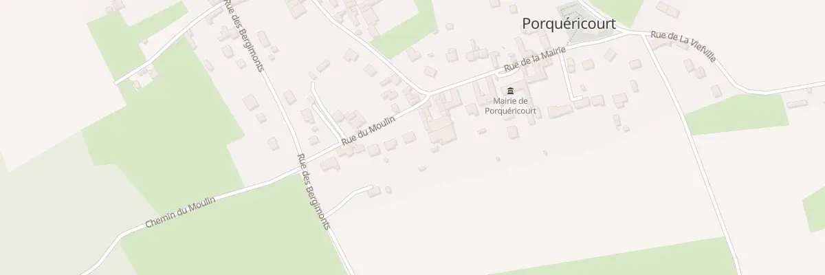 Plan du 124 Rue du Moulin à Porquéricourt