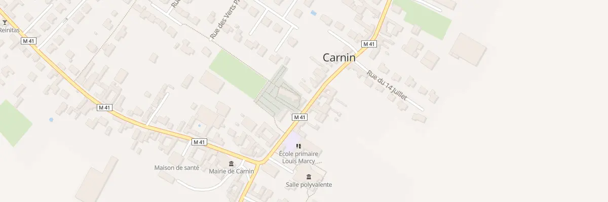 Plan du 7 Rue Roger Salengro à Carnin