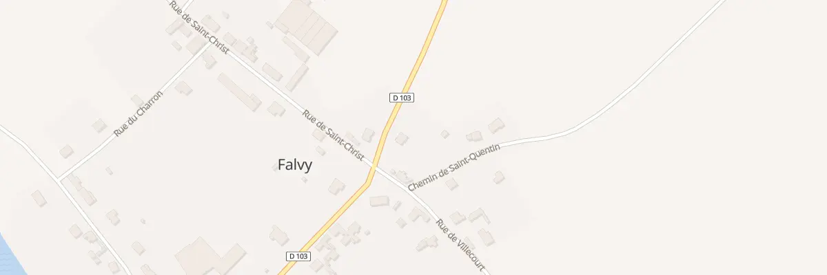 Plan du 1 Rue d’Ennemain à Falvy