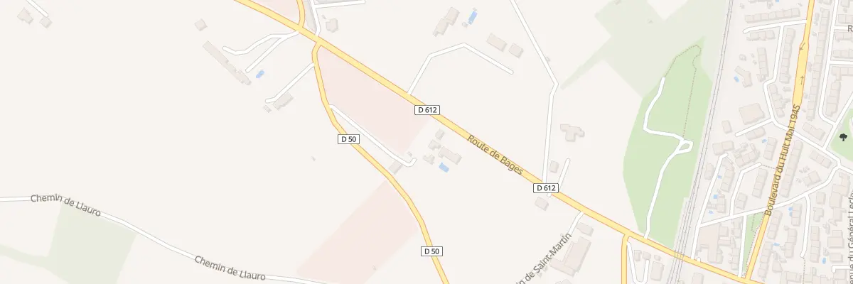 Plan du 25 Rte de Bages à Elne
