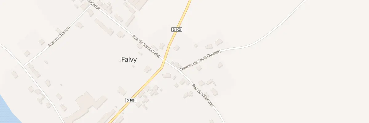 Plan du 1 Rue de Villecourt à Falvy