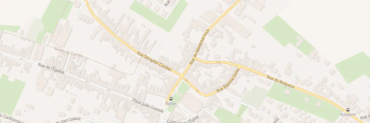 Plan du 123 Rue du Marêchal Foch à Carvin