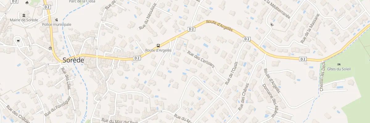 Plan du 13 Rue des Cerisiers à Sorède