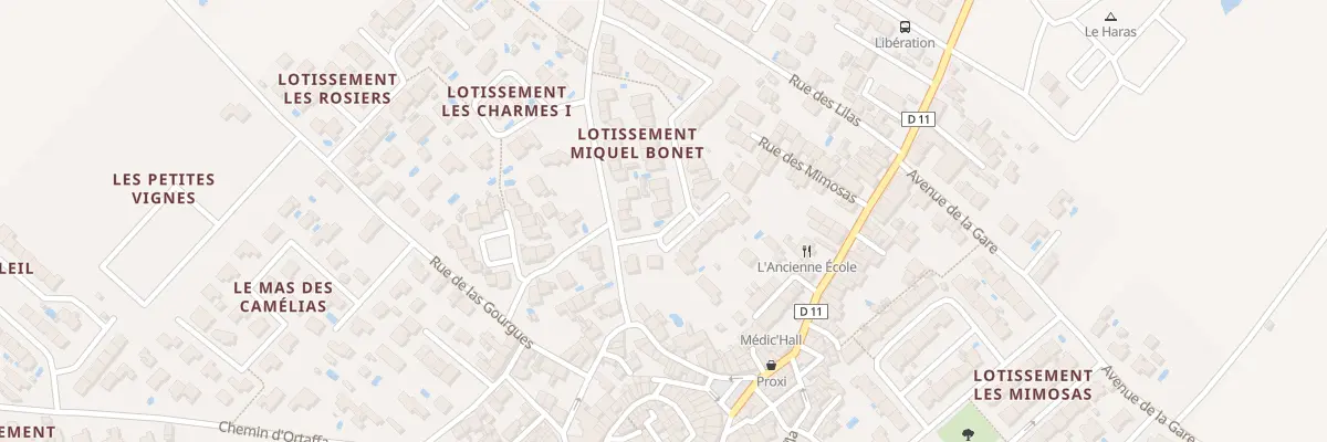 Plan du 1 Rue Miquel Bonet à Palau-del-Vidre