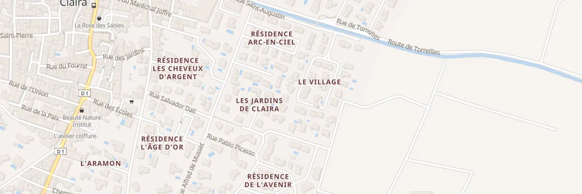 Plan du 9 Rue Sainte-joséphine à Claira