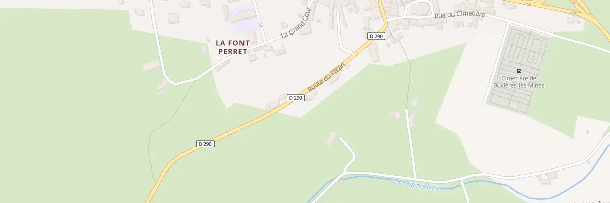 Plan du 20 Rte du Pican à Buxières-les-Mines