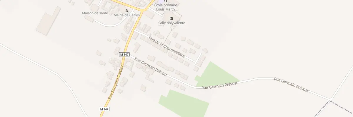 Plan du 20 Rue de la Chardonnière à Carnin