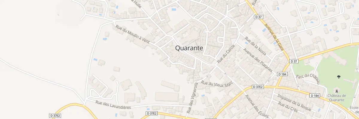 Plan du 10 Rue de la Chapelle à Quarante