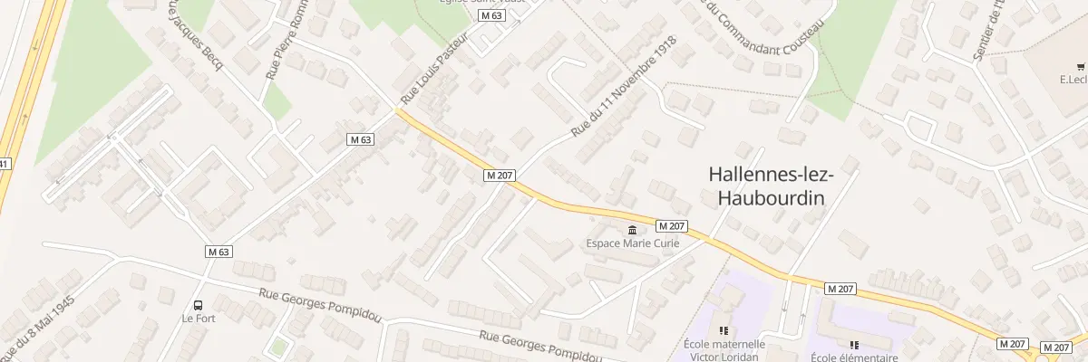 Plan du 72 Rue Léon Gambetta à Hallennes-lez-Haubourdin