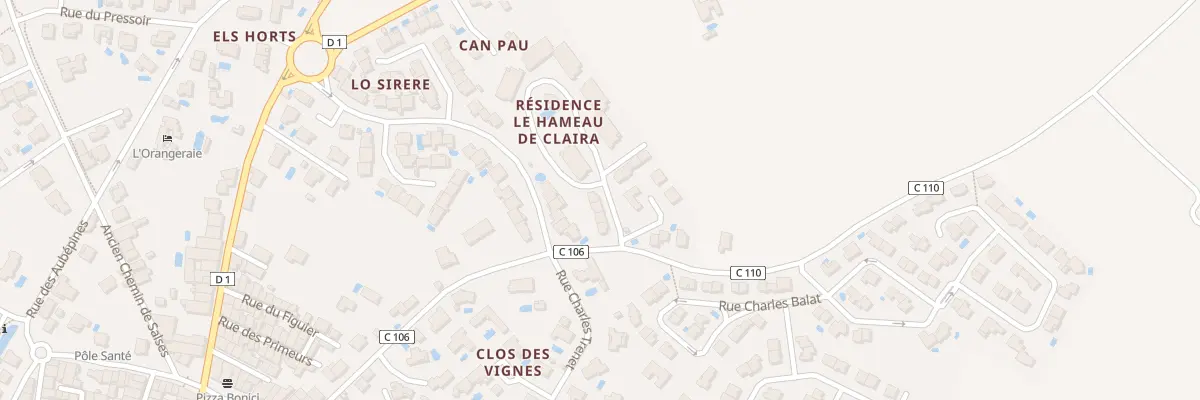 Plan de Che de Saint Laurent à Claira