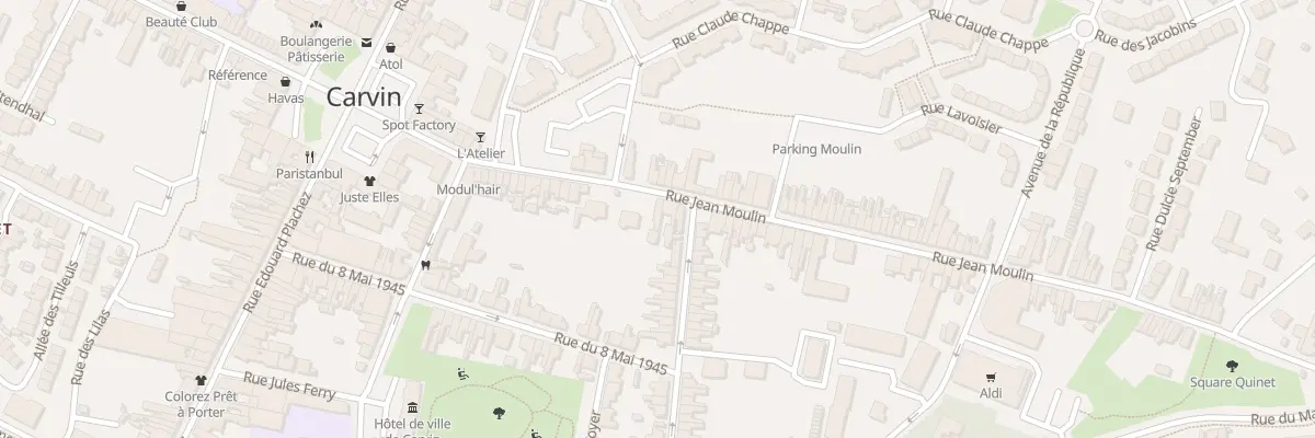 Plan du 34 Rue Jean Moulin à Carvin