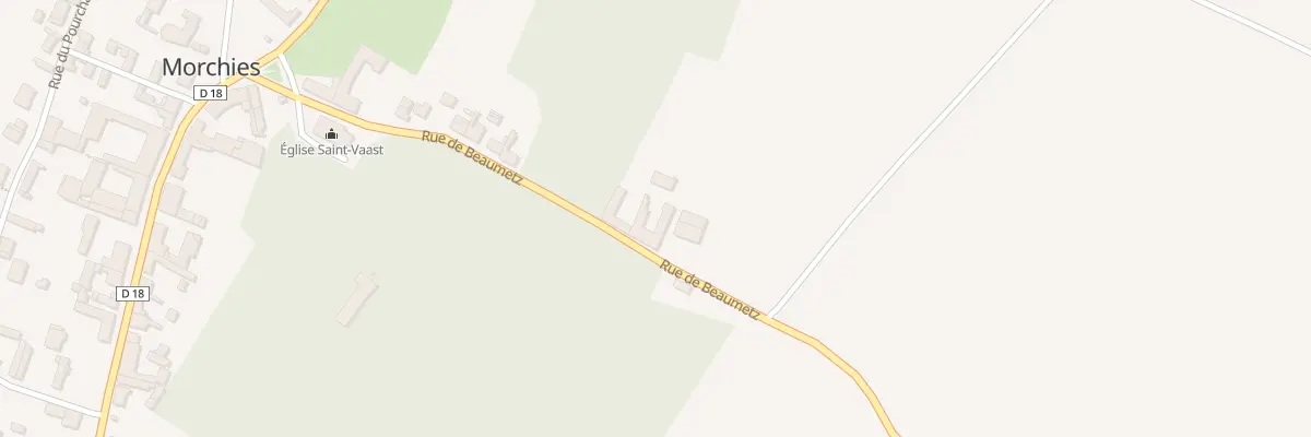 Plan du 20 Rue de Beaumetz à Morchies