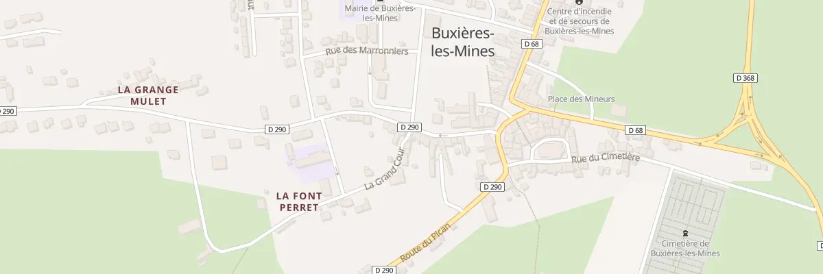 Plan du 19 Rue Georges Copet à Buxières-les-Mines